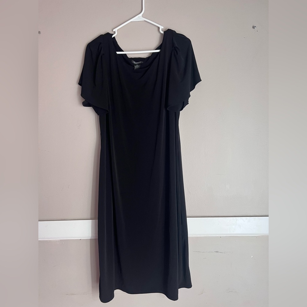 Glamour Black Midi Dress